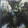 Just Another Batman 1, 140x160cm, acrylic on canvas, 2016